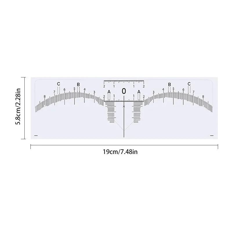 100pcs Disposable Tattoo Eyebrow Ruler Sticker Adhesive Microblading Tattoo Measurement Tools for Permanent Makeup