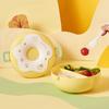 Used For Kid School Child Snack Box Donut Cartoon Leakproof Bento Box With Fork Spoon Lunchbox Children School Lunch Boxes Lunch Box