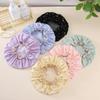 Double-layer Shower Cap  Waterproof Hair Cap  Gold-embossed Printed Polyester-cotton PEVA Shower Cap  Women's Bathing and Bathing Style