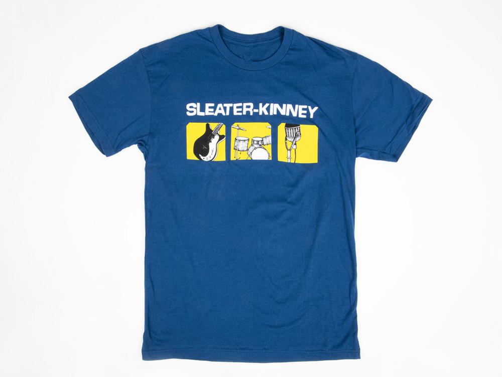 Sleater-Kinney band blue VTG T-shirt Unisex short sleeve All sizes 1F2011 Unisex T-Shirt L