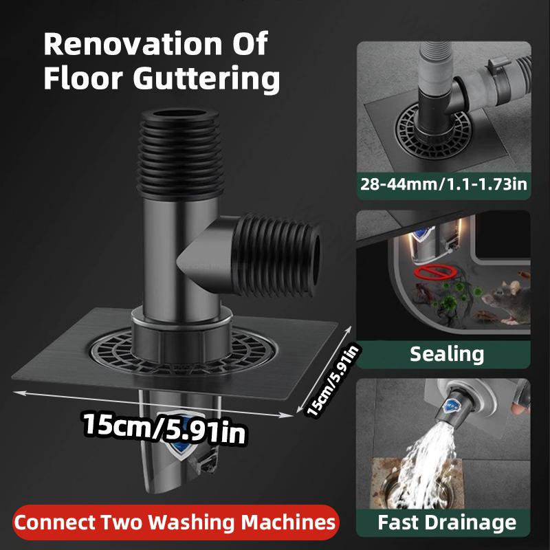 15x15 Washing Machine Floor Drain Plumbing Sewer Drain Pipe Floor Drain Deodorant Core Plug Washing Machine Drain Cover Bed Bug