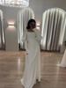2024 European Style Long Sleeve Square Neck Waist-Cinching Mid-Length Autumn Dress