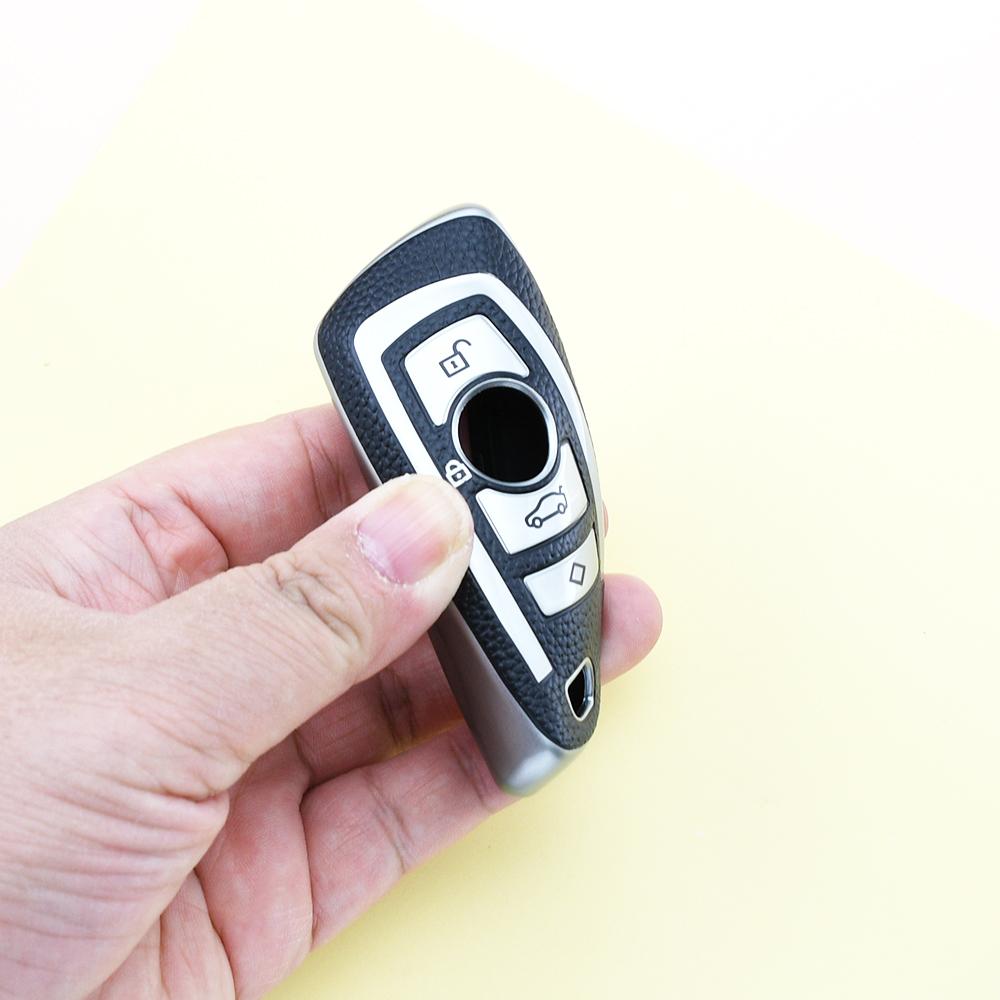 Auto Accessories TPU Leather Car Key Case Cover Shell Fob Holder For BMW M3 M4 F10 F15 F16 F20 F30 F18 F25 1 3 5 7 Series X1 X3 X4 X5