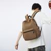Solid Color Gender-neutral Nylon Backpack Casual Large-capacity Schoolbag Junior High School Student College Student Class Backpack