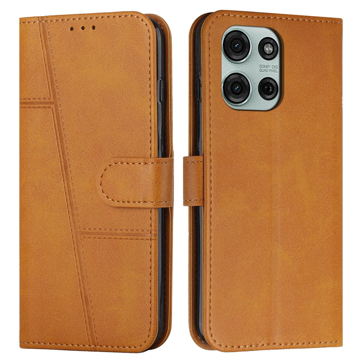 

For Motorola Moto G75 5G Case Stand Flip Protective Leather Phone Cover F