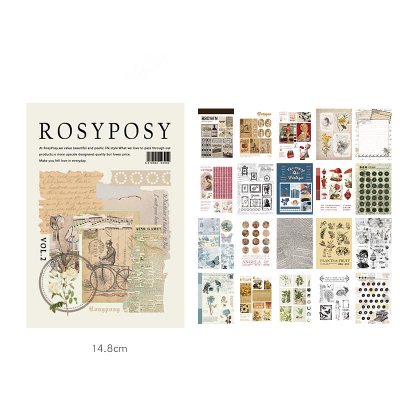 MINKYS Kawaii Magazine Sticker Book Washi Paper Journal DIY Material Decoration Stickers Memo Pad Scrapbooking Ins Stationery