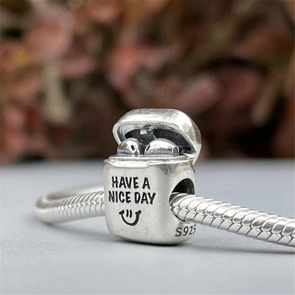 New Copper Camera Earphone Electronic Watch Charms Beads Fit Original Pendant Bracelet Diy Fashion Woman Jewelry