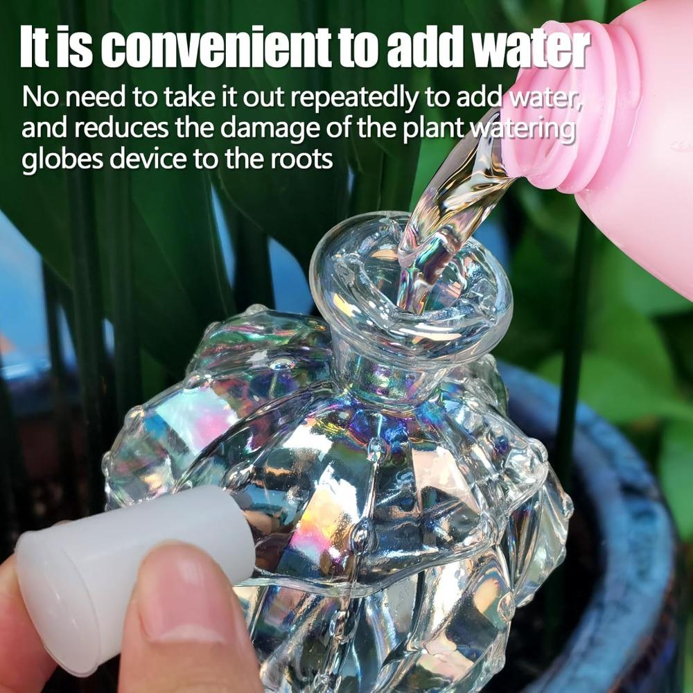 4pcs Self Watering Planter Insert Plant Watering Devices Plant Watering Bulbs Plant Watering Globes Rainbow Colors Cactus Shape Self Watering Globes