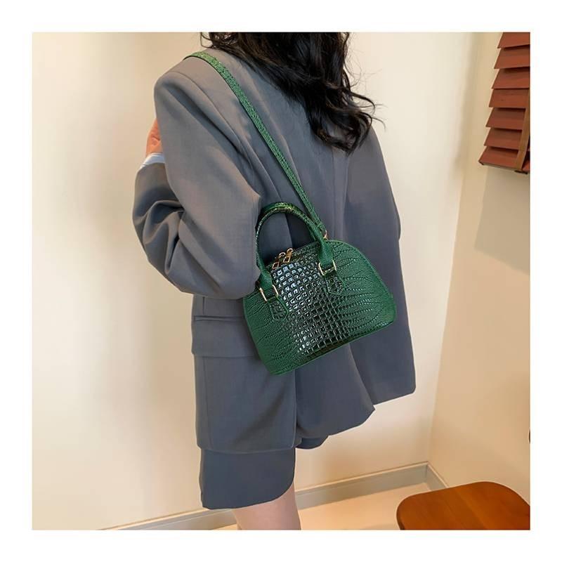 Trendy Street Style Pu Crossbody Bag For Women 2024 Vintage Shell Purse