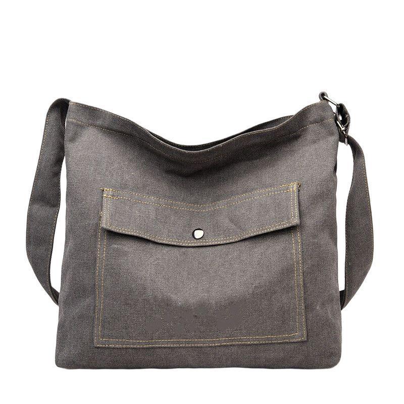 2025 Einseitige Umhängetasche aus Canvas: Unisex Studenten- und Tutorentasche