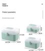 Portable Multi-layer Plastic First Aid Box: Large-Capacity Medical and Pill Storage for Household Use