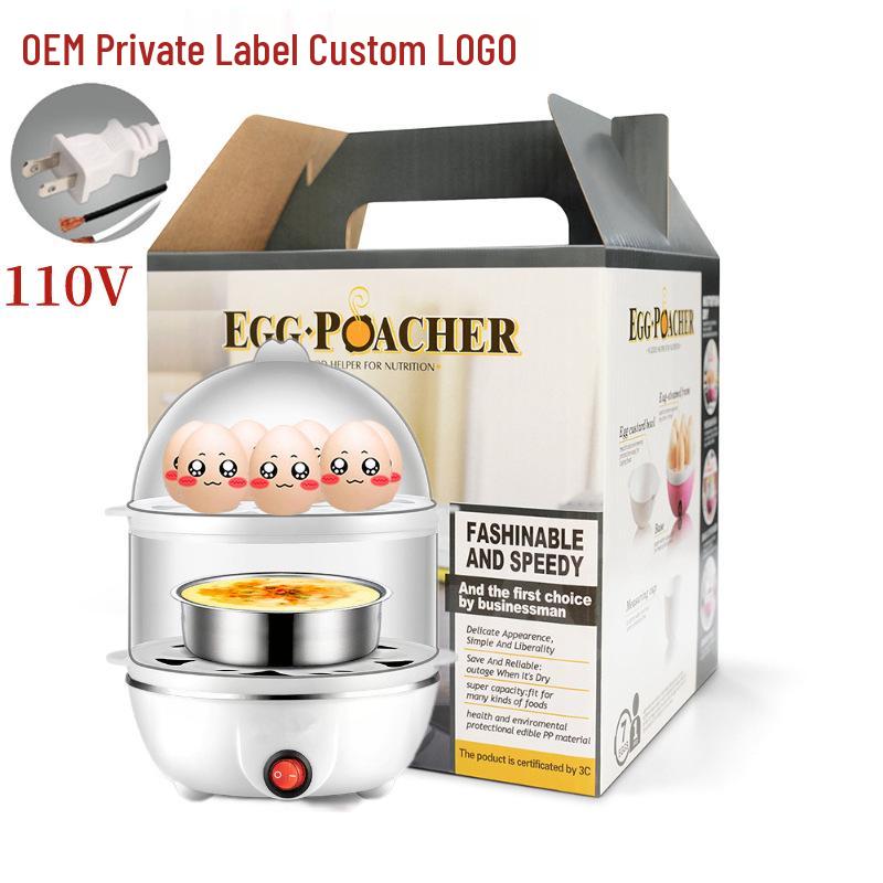 Mini Multi-Functional Egg Steamer with Automatic Power-Off for Household Use