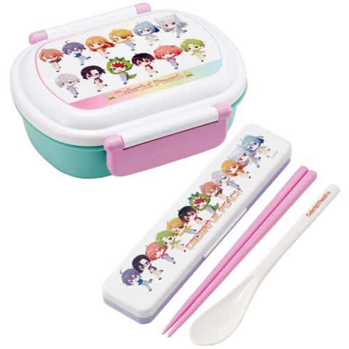 Skater Chopstick Spoon Combination Set 18cm Antibacterial Treated Lunch Box for Adults Comes with Silicone Cushion and Doesn't Make a Sound Made in Ja