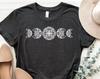 Moon Phase Shirt, Moon Phases Graphic Shirt, Moon Phases T-Shirt, Bohemian Moon Shirt, Boho Moon Phases Tee, Yoga Lover Shirt, Moon Gifts