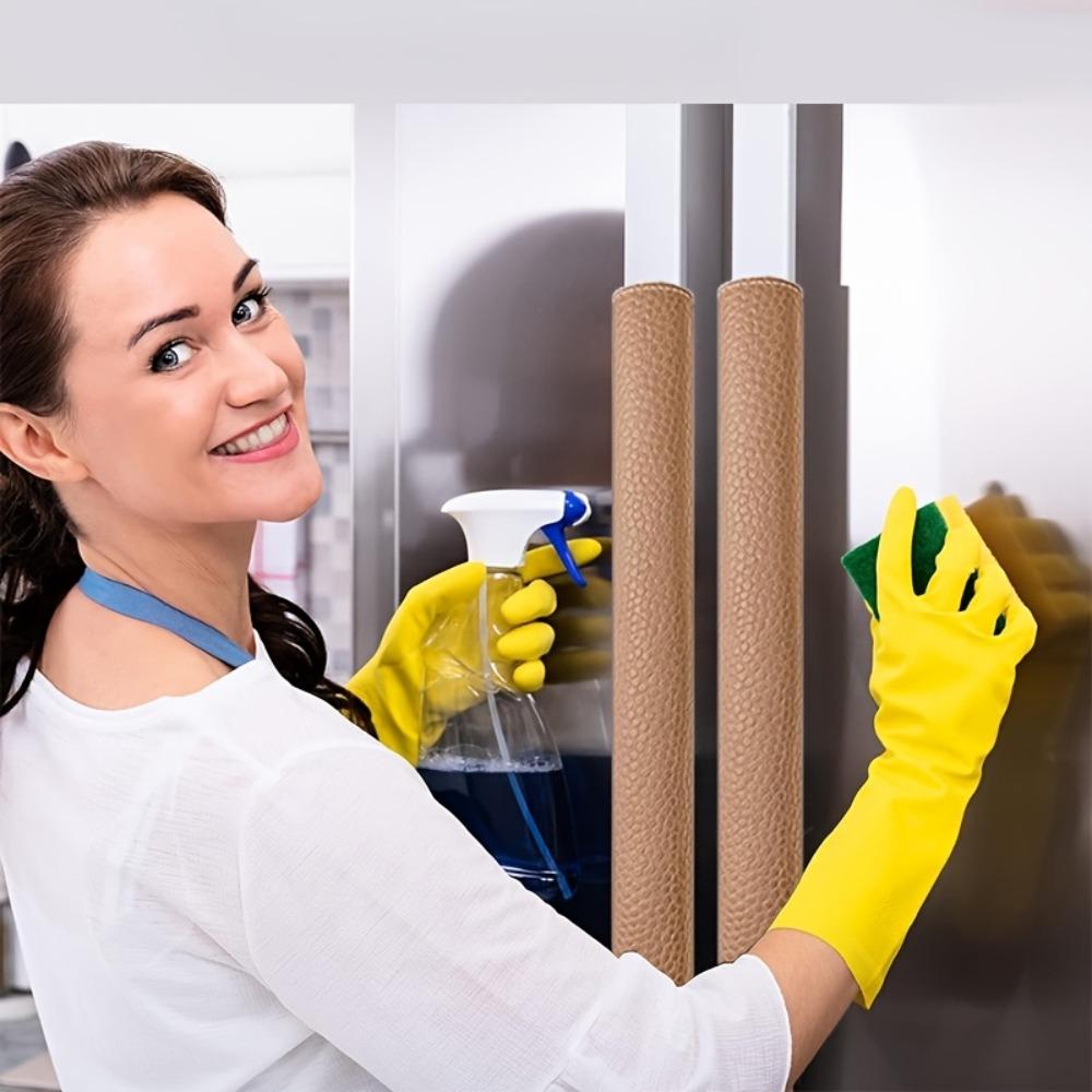 Küchen Kühlschrank Türgriffbezüge aus Kunstleder Mikrowellen Anti-Rutsch-Abdeckung Geschirrspüler Anti-Kollisions-Abdeckung Heimzubehör