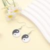 3/9/18pcs Black/White Yin Yang Alloy Enamel Tai Chi Yin Yang Bagua Pendant Craft Accessories DIY Necklace Bracelet Jewelry Making Discovery