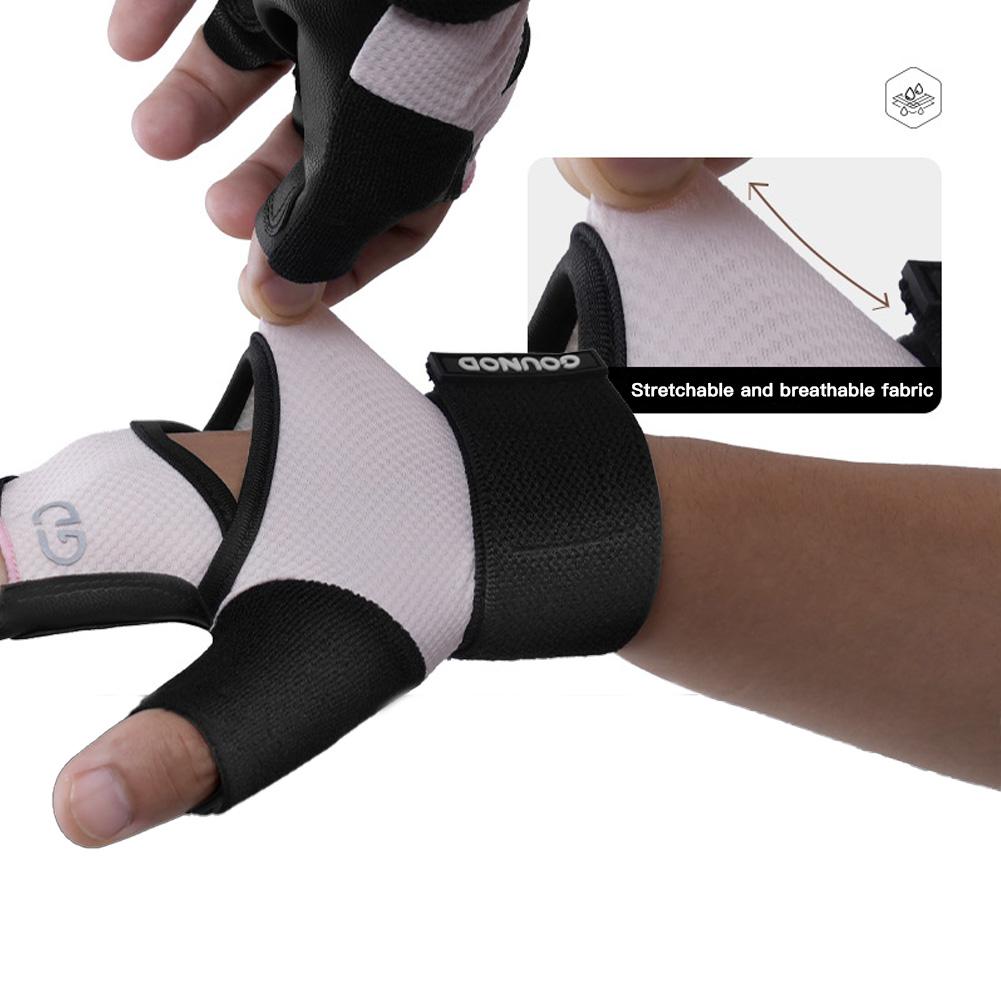 Wear-resistant Shock-absorbing Gloves 1Pair Half Finger Sports Gloves For Outdoor Cycling Weightlifting Rock Climbing