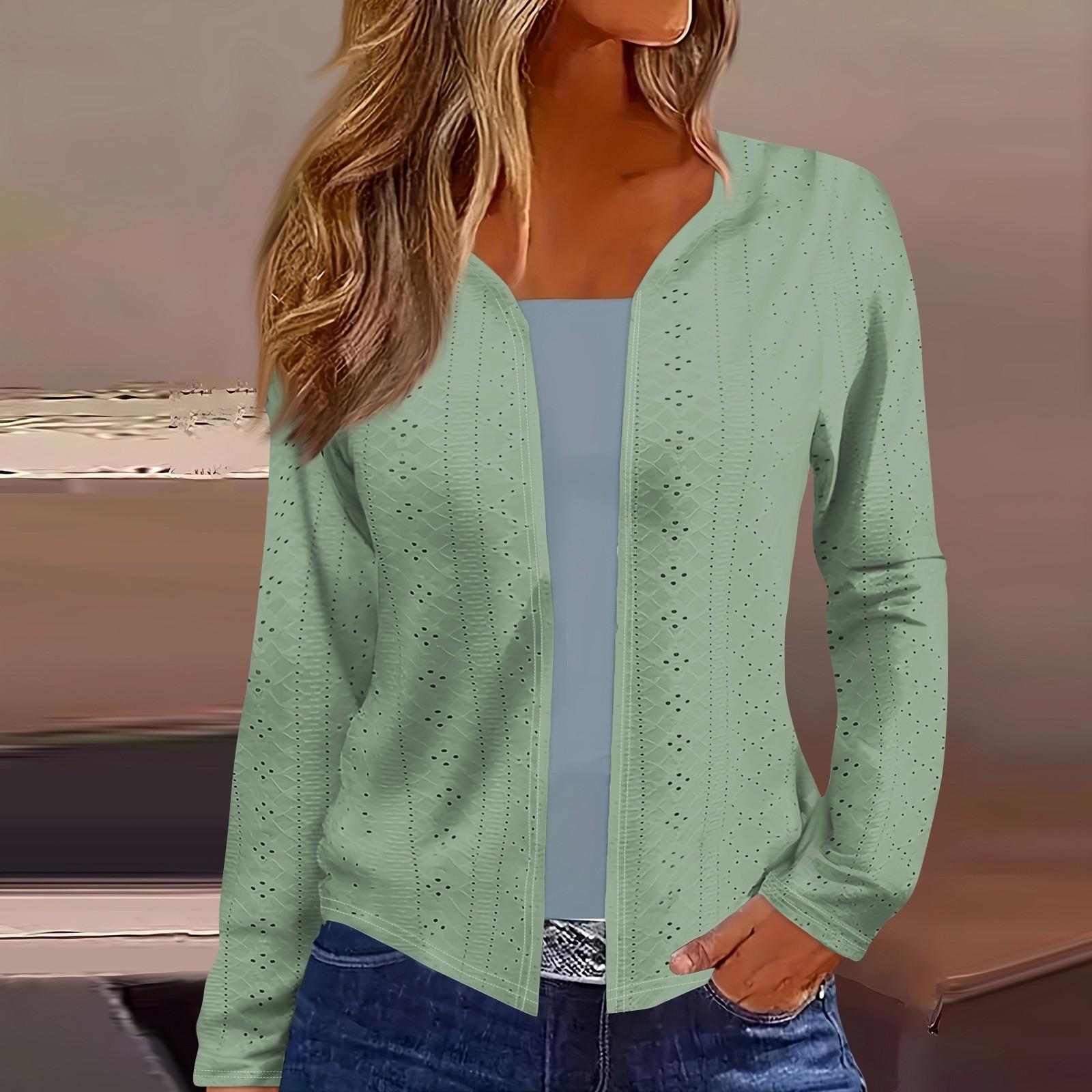 

Женский топ с длинным рукавом и принтом, повседневная мода на выходные, тонкий кардиган, блузка L армия зеленый