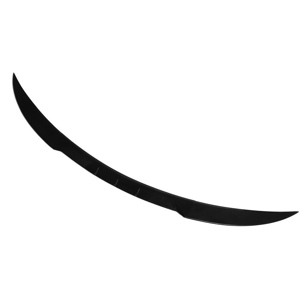 3PCS Car Rear Spoiler Wing Bright Black 120cm Low Noise Lightweight Shockproof Universal for Vehicle