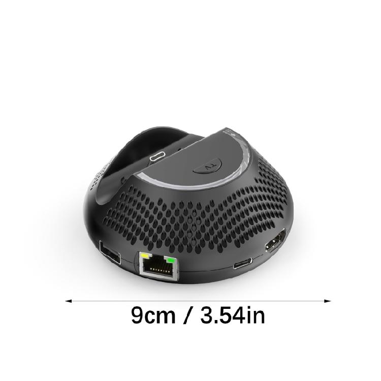 Heat Dissipation Base TV Dock Ethernet Port for NS2 High Efficiency Cooling 2 USB Port LED Effect Travel Friendly