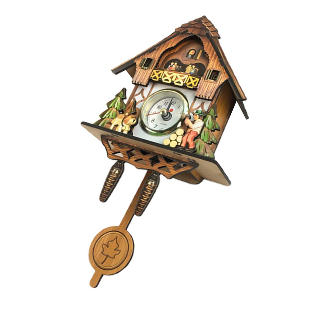 Carved Cuckoo Wall Clock Pendulum