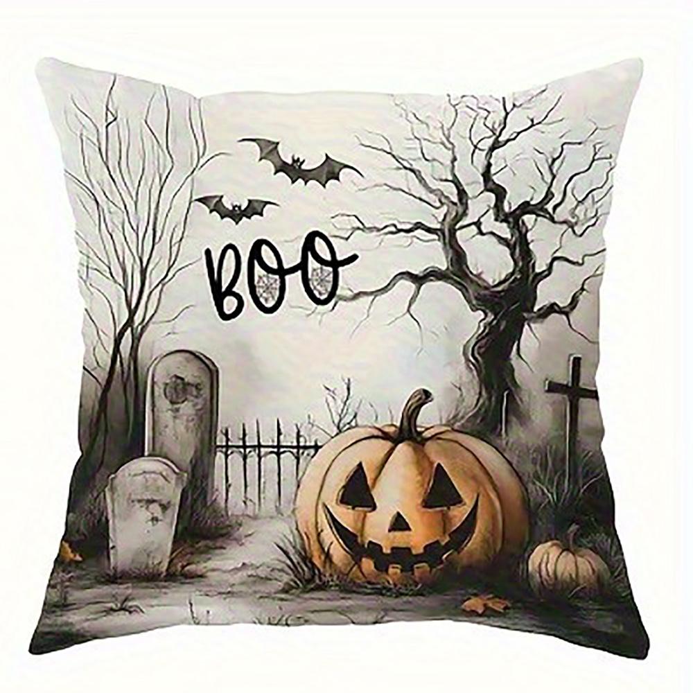 

Halloween-themed Spooky PillowcasesSuitable for living room bedroom sofa decorative cushion cover pillow cover 16x16Inch