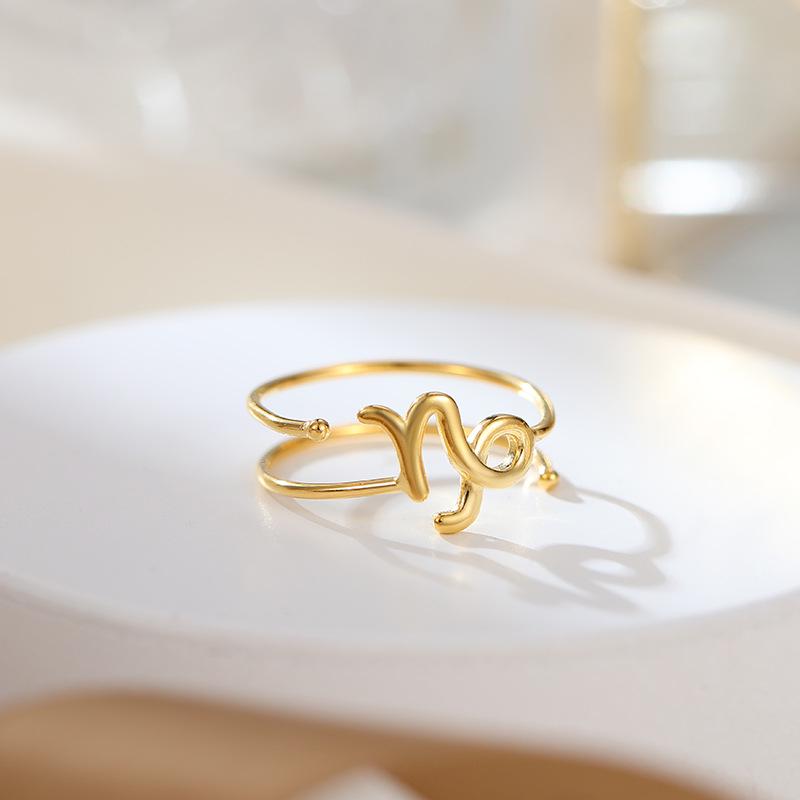 Banyan Tree S925 Silver Double-Layer Zodiac Ring: Elegant, Unisex, Trendy Index Finger Accessory