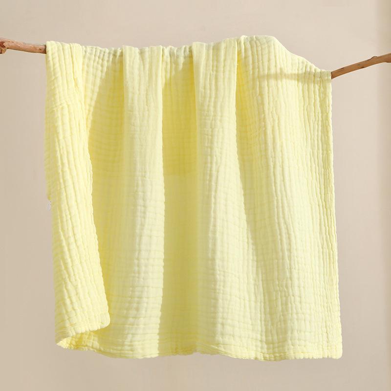 Six Layer Plain Gauze Bath Towel Newborn Bubble Cotton Swaddle Blanket Baby Autumn Winter Swaddle Quilt
