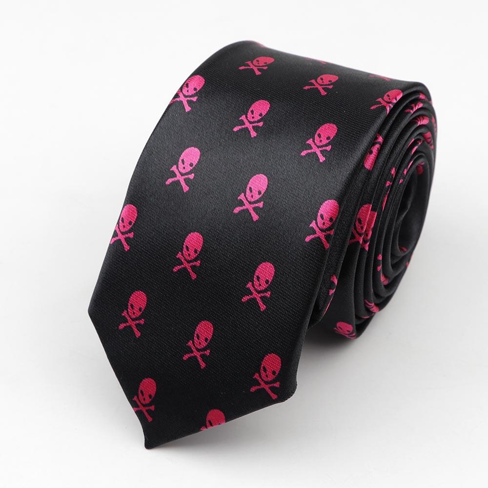 Classic Fashion Men's Skinny Tie Colorful Musical Notes Printed Piano Guitar Polyester 5cm Width Necktie Party Gift Accessory