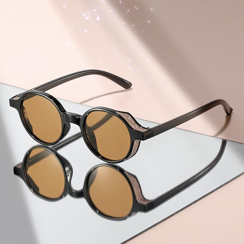 Classic Small Round-framed Sunglasses, Fashionable and Trendy Travel, Party and Gathering Sunglasses