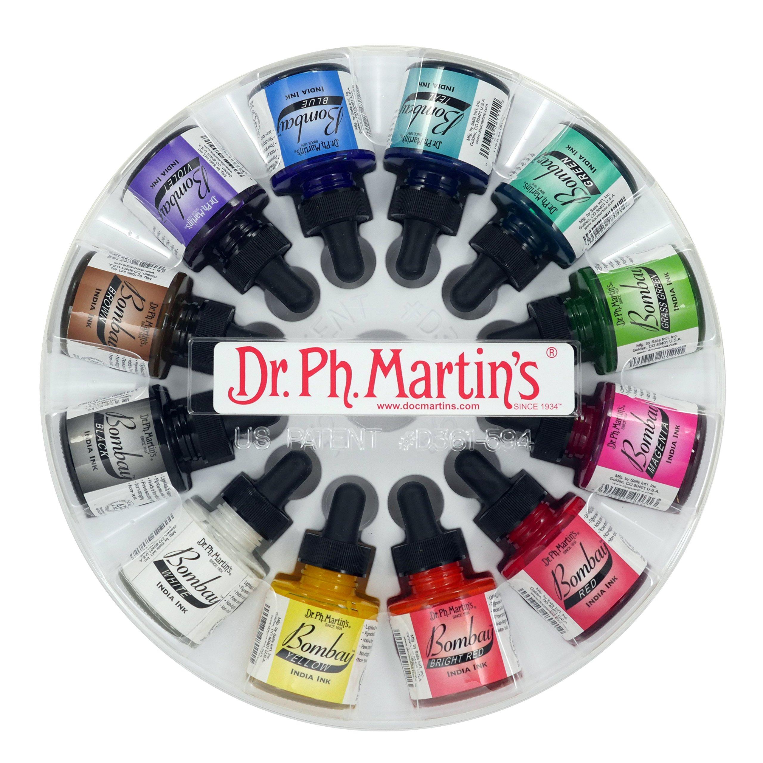 

Bombay India Set of 12 Dr. Ph. Martin s Ink, 1.0 oz, (Set 1)