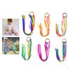 98cm Rainbow Ribbon Pram Toy Dancing Ring Hand Colorful with Wooden