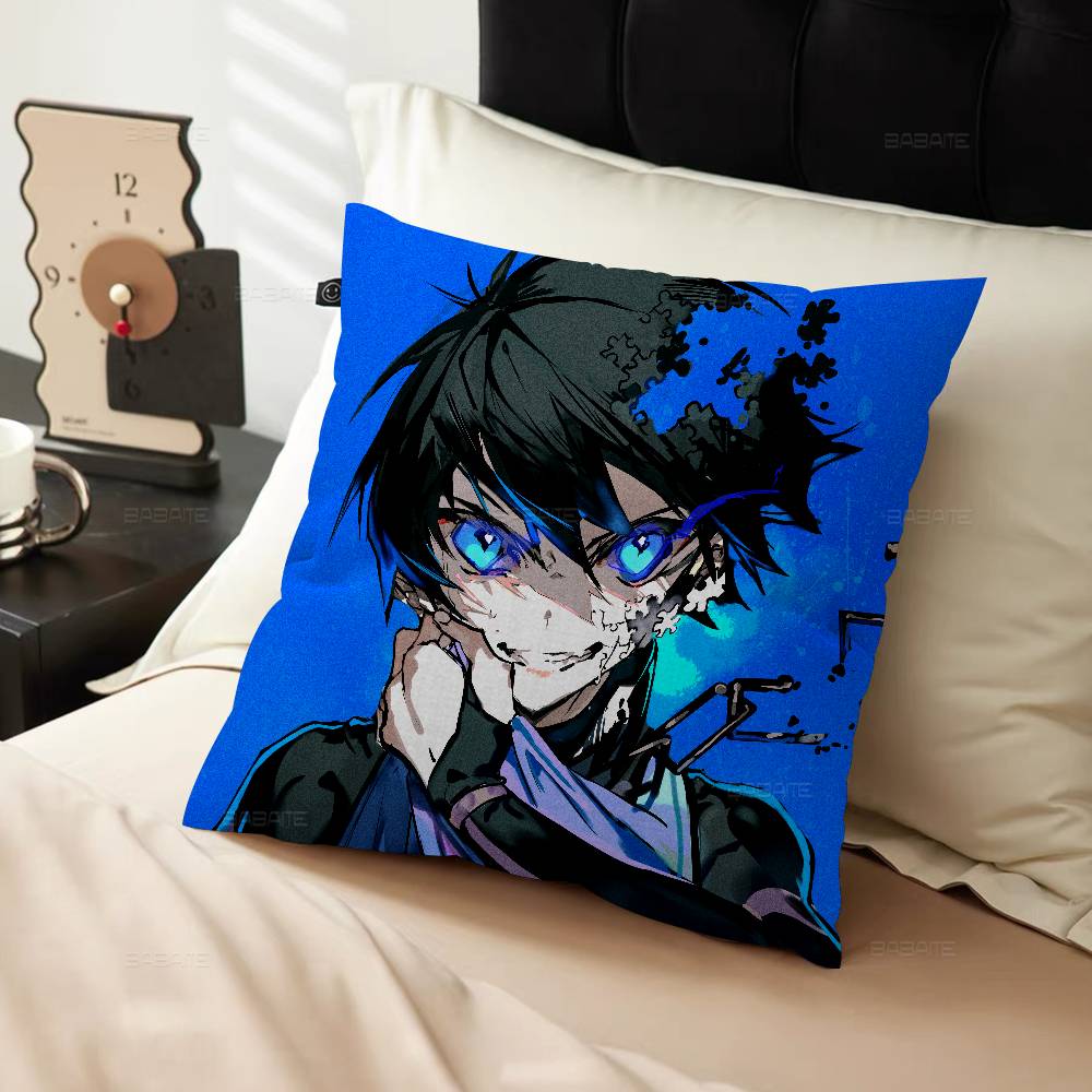 Japan Manga Blue Lock Pillow Cover Sofa Cushion Cover Home Room Decoration Children Gift