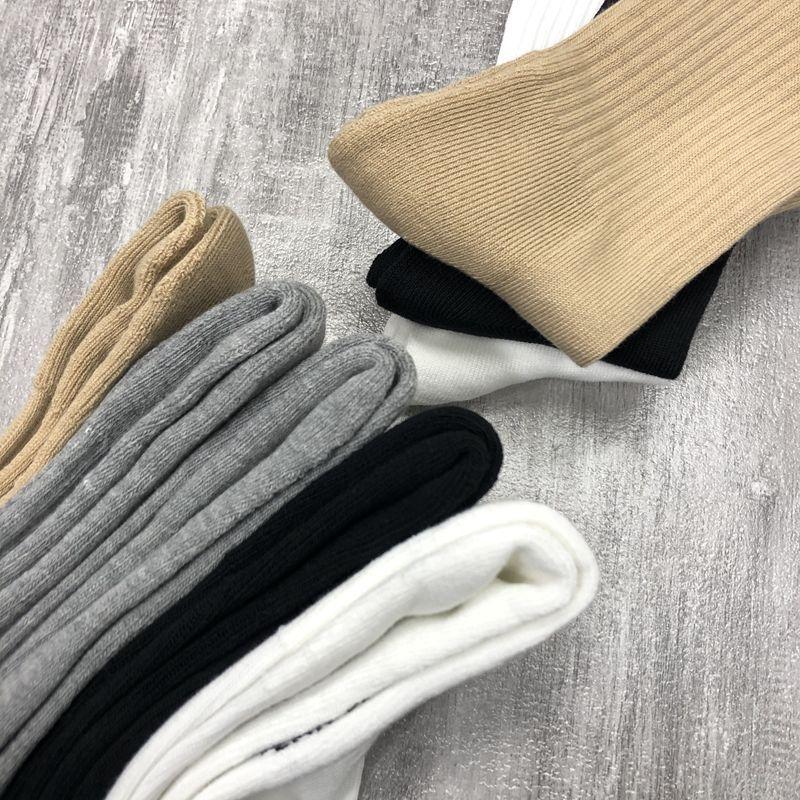 Fear Of God Classic ESSENTIALS Letter Print Crew Socks Breathable Cotton Streetwear Socks