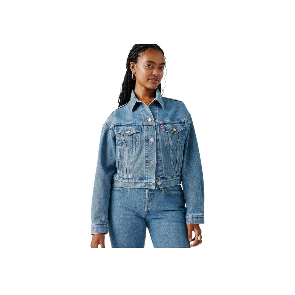 Levis X Beyoncé Collaboration Comfortable Denim Jacket With Flap Pocket Design FW25 Women Jackets 005ON-0001