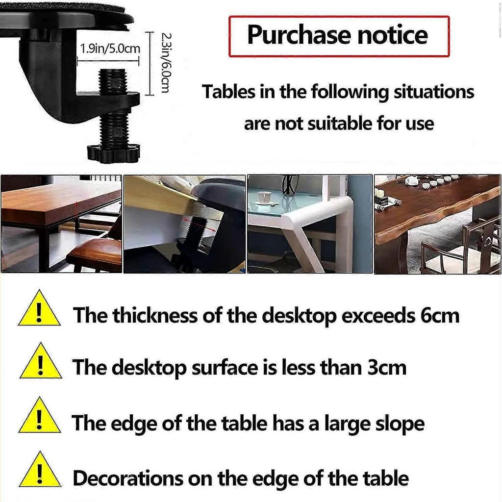 Ergonomic Adjustable For Desk Mouse Wrist Rest 180 Rotating Computer Wrist Rest Arm Holder - DD