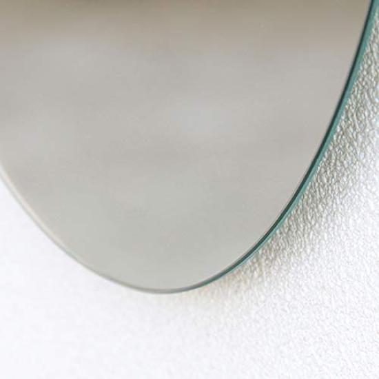 Mirror Toilet Washroom Wall Hanging Scandinavian 26 X 39cm Wall Stickable Mirror Design Kagami Shape Water [Rental Mirror]