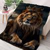 Deková přikrývka s motivem Lví koruny na pohovku nebo postel   Dekorativní deky se 3D vzorem   Útulné měkké huňaté deky vhodné pro všechna roční období