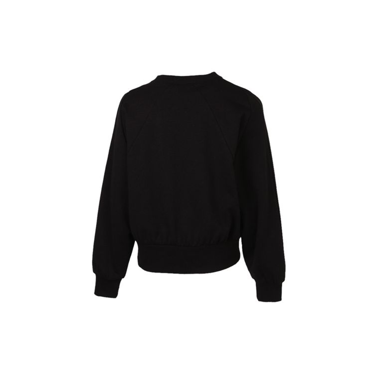 Puma Casual Sport Round Neck Long Sleeve Sweatshirt Women Tops Black 531292-01