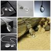 Elegant Wish Glass Real Dandelion Seeds In Glass Bottle Necklace Pendant