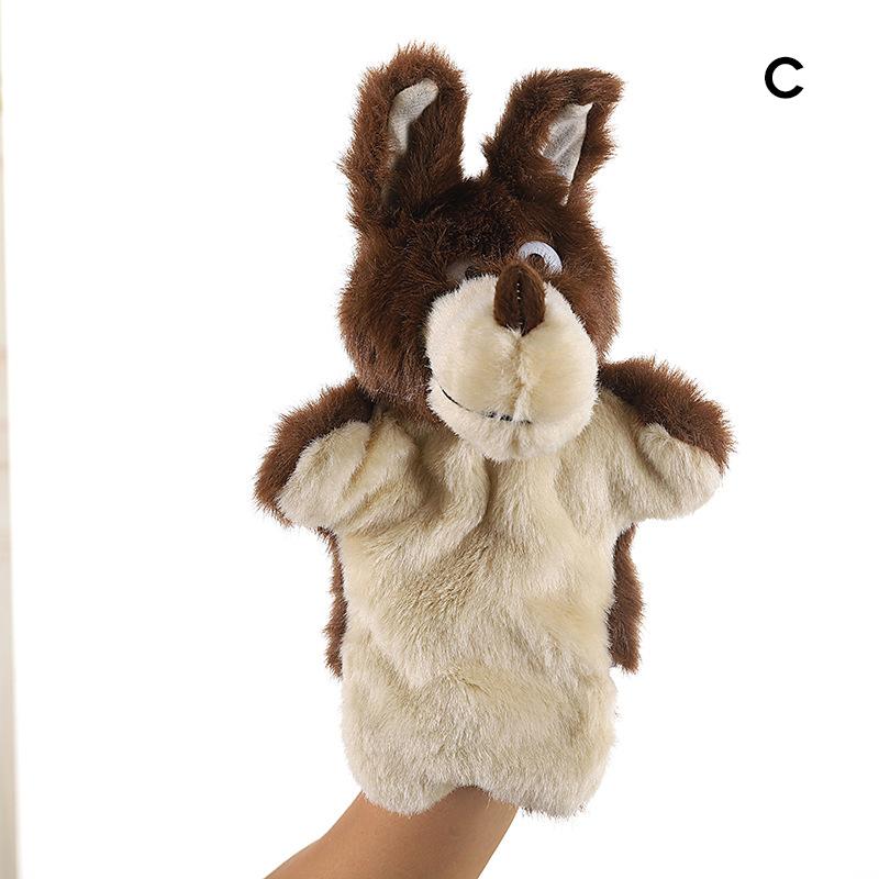 Cute Plush Hand Puppet Pretend Playing Doll Soft Animal Puppet Parent Child Interaction Toy Christmas Gift