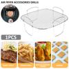 Air Fryer Rack Stainless Steel Dehydrator Rack Multi-Purpose Cooking Rack Airfryer Basket Sturdy Tray Accessories