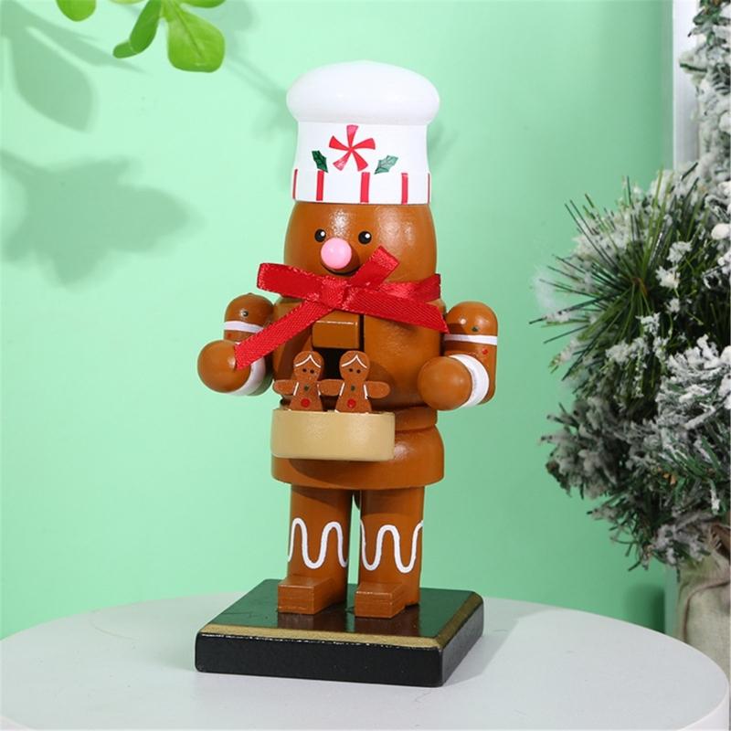 Practical Wood Nutcrackers with Elegant Designs Charm Christmas Soldiers for Festival Home Decoration Daily Use