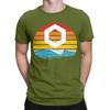 Chainlink Ride the Wave Sunset Design Novelty 100 Cotton TShirt Chainlink Tees Tops For Unisex