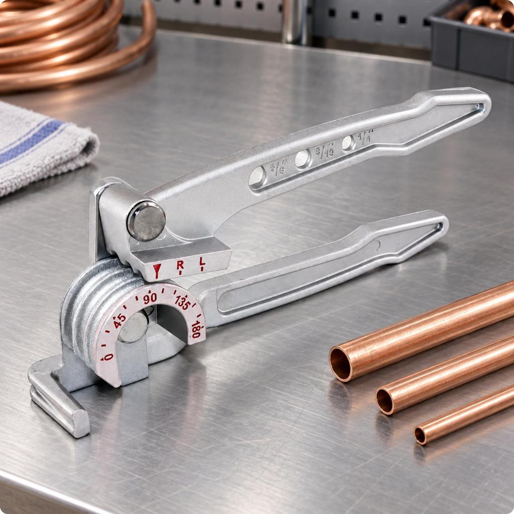 Three-Channel Tube Bender Versatile for Refrigeration Repair
