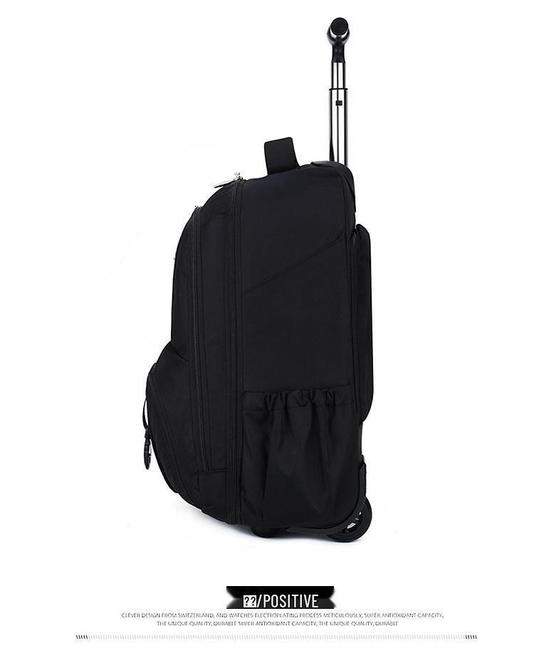 Rollender Laptop-Rucksack - Vielseitige Reise- und Schultasche mit Rollen