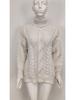 2025 Autumn/Winter Women's College Style Chunky High Neck Cable Knit Pullover Sweater