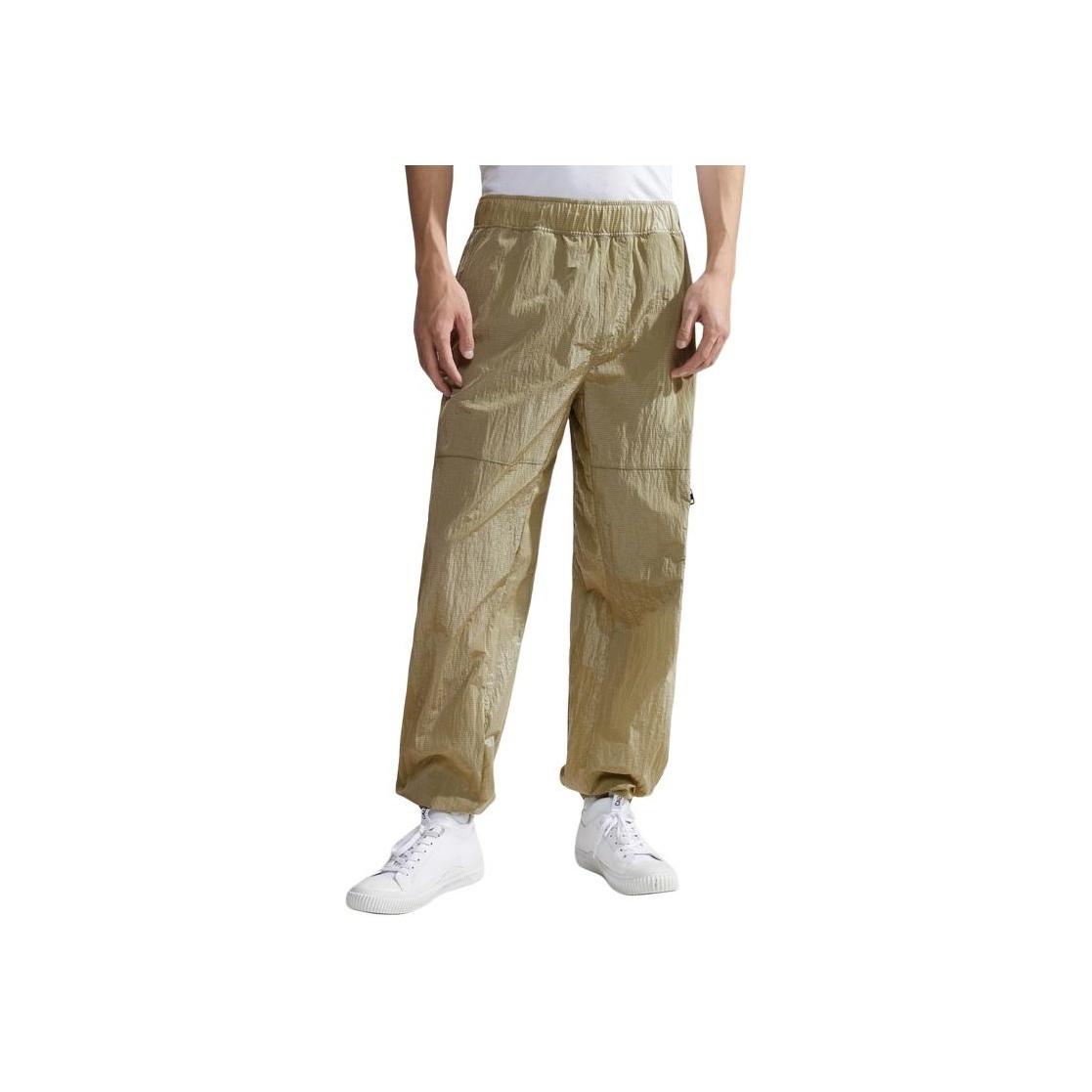 

Calvin Klein Solid Color Simple Patch Elastic Waist Casual Pants Men bottoms Grass-Green J324695-LIX S