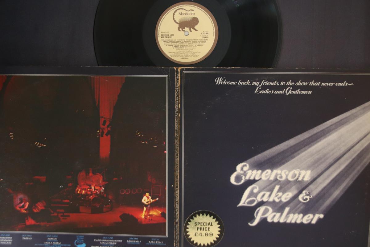 

Виниловая пластинка EMERSON, LAKE & PALMER - Welcome Back My Friends To The Show K63500 MANTICORE 1974 UK Рок Б/У