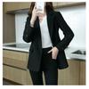 High-end Suit Jacket for Women in Spring Autumn Style of Street Celebrity Korean Loose Mid-length Casual Versatile Top Trendy